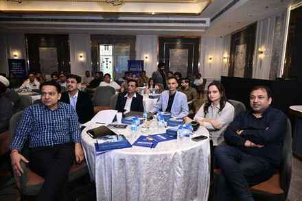 Business owners working at their tables during the bootcamp